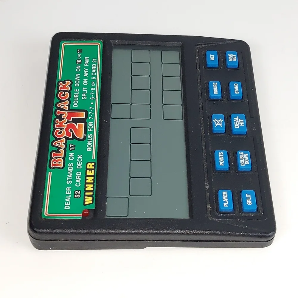 Radioshack Blackjack 21 Handheld Game Vintage Retro Y2K Technology Electronics